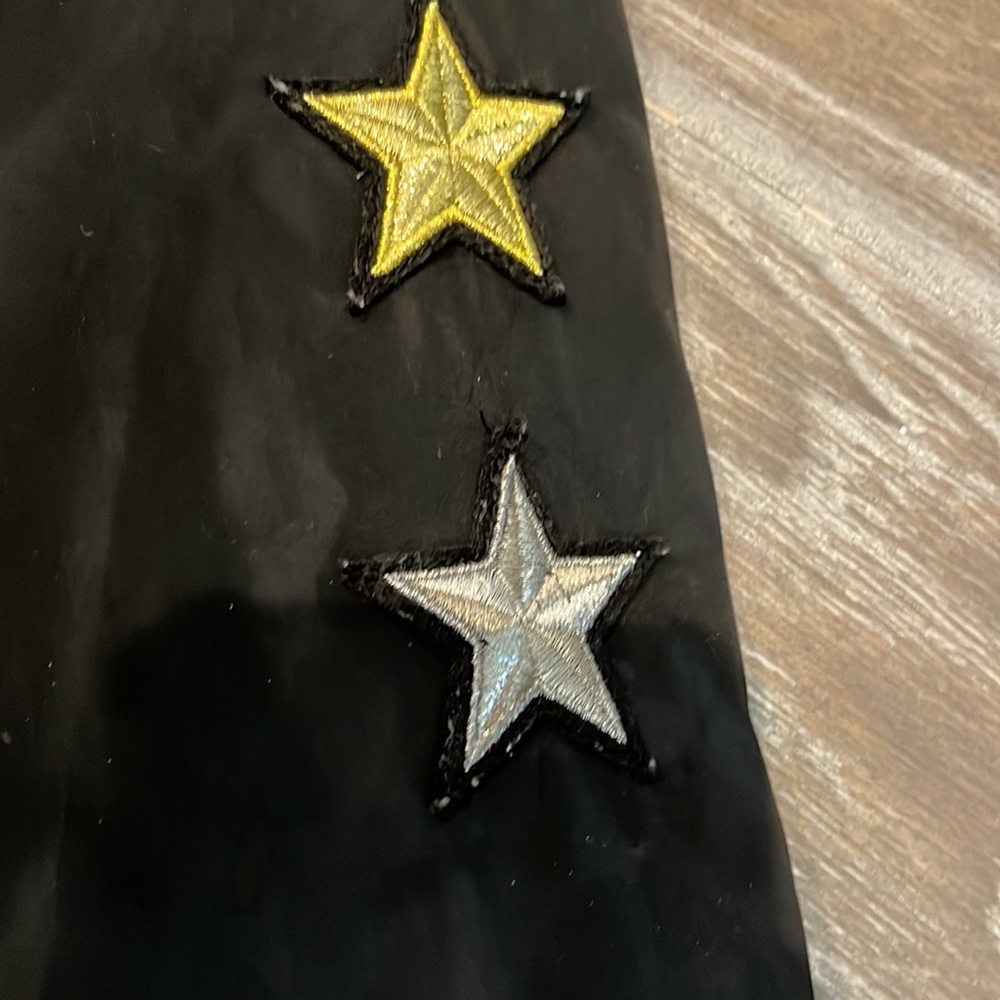 Black Express Patch Work Bomber Jacket - image 6